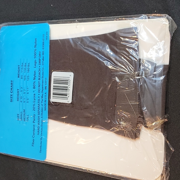 Attractions. Sandal foot control top pantyhose small - Picture 4 of 5